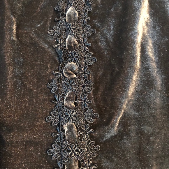 3/$30 Deal POL Midnight Blue Velvet Babydoll - Picture 6 of 7